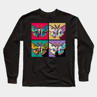 Pop Moth Art - Cool Insect Long Sleeve T-Shirt